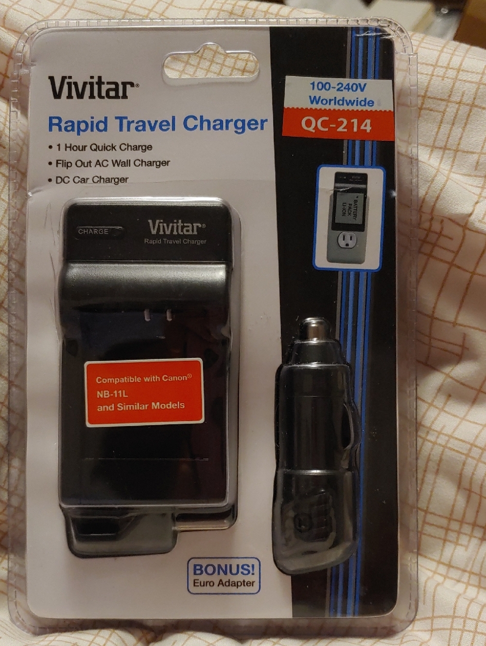 Vivitar Rapid Travel Charger QC-214 in Black